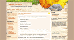 Desktop Screenshot of kezimalom.hu